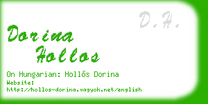dorina hollos business card